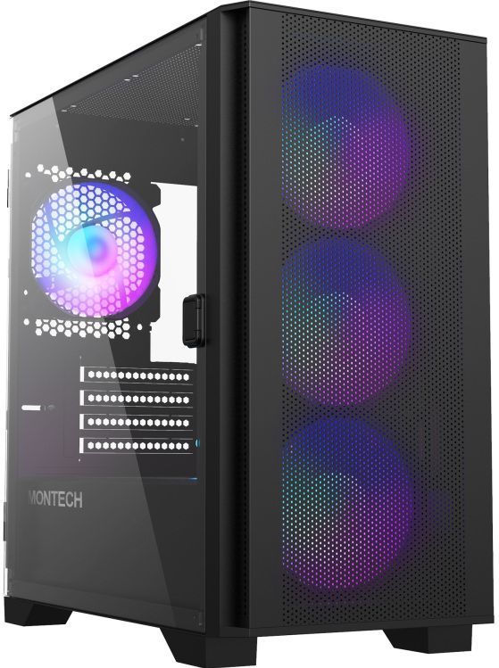 Montech AIR 100 ARGB Micro ATX Tempered Glass Zwart