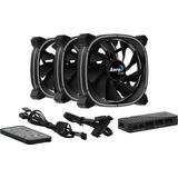 Aerocool - Astro 12 Pro Bundle - 3 x ARGB-fans 120 mm - RGB-hub - Afstandsbediening