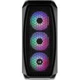 PC Behuizing - Roosterdesign - Zwart - Gehard Glas