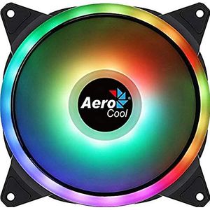 AeroCool - Duo - Ventilator - Zwart - 14 cm - Hydraulisch Lager