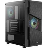 Midi-Toren - Zwart - PC Behuizing - Inclusief RGB-LED Ventilatoren