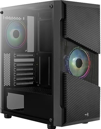 Midi-Toren - Zwart - PC Behuizing - Inclusief RGB-LED Ventilatoren