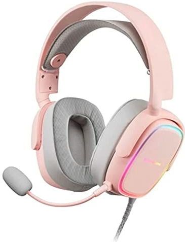 Mars Gaming MHAXPink, RGB Multiplatform Gaming Headsets+Afneembare Mic, 53mmHiFi