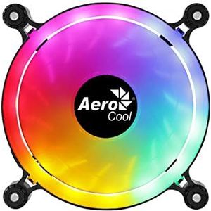 Aerocool SPECTRO12, PC-ventilator, 120 mm, RGB, stil, anti-vibratie, Molex, 120 x 120 x 25 mm