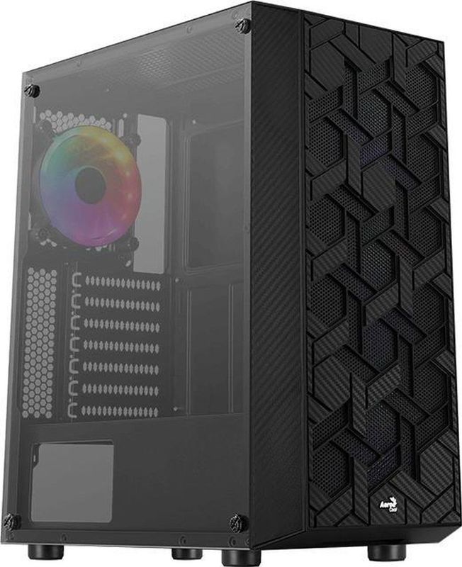 AeroCool - Hive-G-BK-v3 - PC-behuizing - Zwart - Materiaal ABS, SPCC
