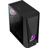 ATX Semi-tower Box Aerocool VISORBK LED RGB Black