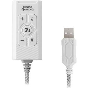 MARSGAMING MSC2W externe USB-geluidskaart 7.1, PS5/PS4/PC/MAC/SWITCH
