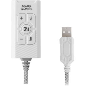 Mars Gaming - MSC2W - Geluidskaart - Wit - USB - 7.1 Surround