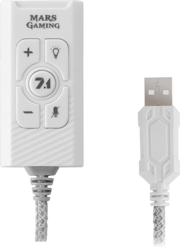 Mars Gaming - MSC2W - Geluidskaart - Wit - USB - 7.1 Surround