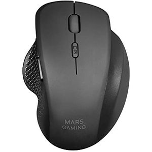 Mars Gaming MMWERGO Ergonomische Kabellose Maus für PS4/PS5/XBOX/PC/Mac, Schwarz, Einheitsgröße
