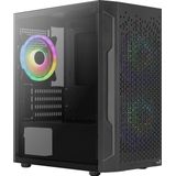 Aerocool - Trinity Mini - Mini ATX Tower Case - Zwart - Tempered Glass - 1 x 12cm FRGB Fans