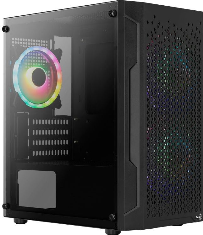 AeroCool Drie-eenheid Mini (mATX, Mini-ATX), PC-behuizing, Zwart
