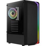 Aerocool - Bionic - ATX Mid Tower Case - Zwart - Tempered Glass - RGB Verlichting
