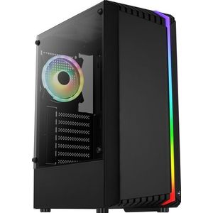 Aerocool - Bionic - ATX Mid Tower Case - Zwart - Tempered Glass - RGB Verlichting