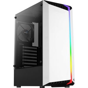 Aerocool - BIONICV1WH - Gaming-pc-behuizing - Gehard Glas - RGB - ATX Halve Tower