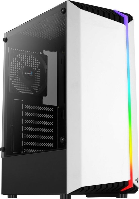 Aerocool - BIONICV1WH - Gaming-pc-behuizing - Gehard Glas - RGB - ATX Halve Tower