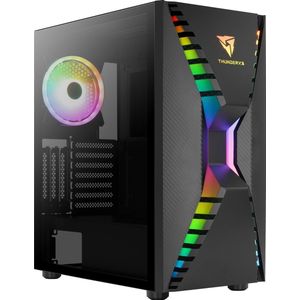 Aerocool - Cronus - Mid Tower Case - Zwart - Tempered Glass - RGB LED