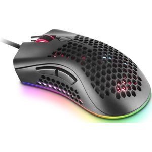 Mars Gaming - MMEX Premium Gaming Muis - Zwart - Optische Schakelaars - RGB Verlichting