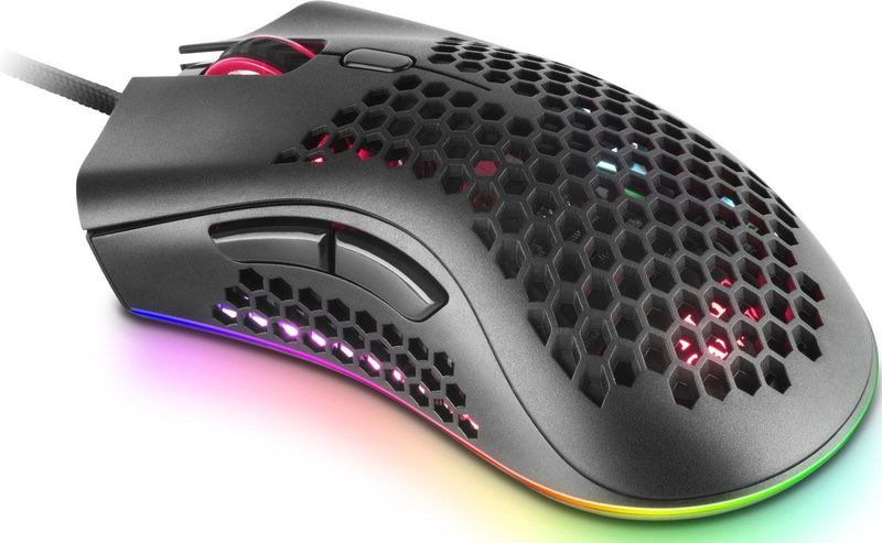 Mars Gaming - MMEX Premium Gaming Muis - Zwart - Optische Schakelaars - RGB Verlichting