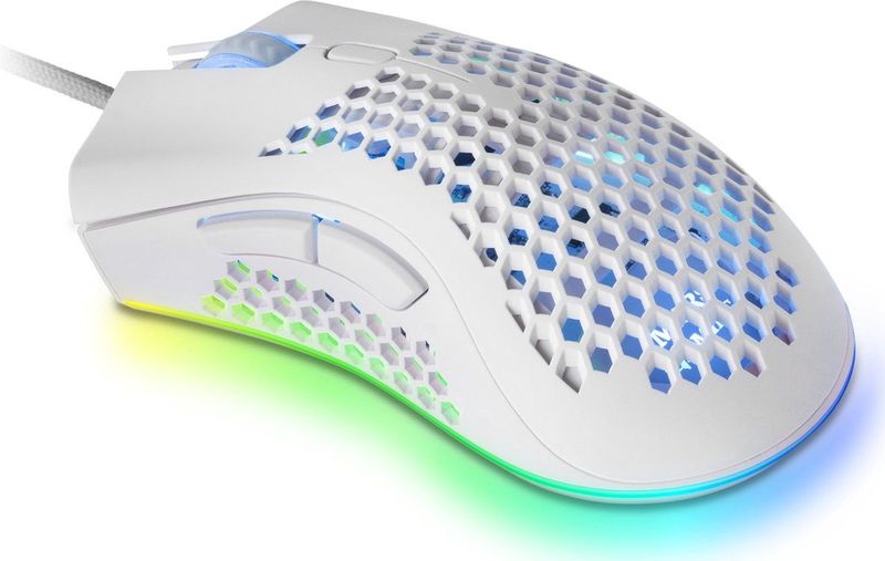 MMEX - Gaming Muis - Zwart - Ultralicht - RGB Verlichting