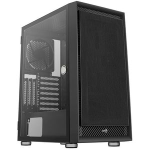 Aerocool - Graphite V1 - PC Behuizing - Zwart - Staal - Gehard Glas