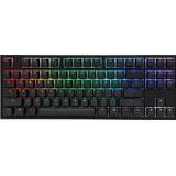 Ducky One 2 TKL Gaming toetsenbord, MX-Silent-rood, RGB LED - zwart, CH-Layout