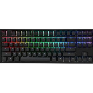 Ducky One 2 TKL Gaming toetsenbord, MX-Silent-rood, RGB LED - zwart, CH-Layout