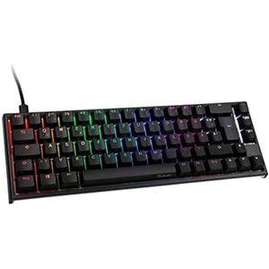 Ducky One 2 SF Gaming toetsenbord, MX-Silent-rood, RGB LED - zwart