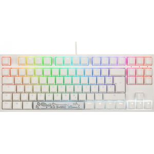 Ducky One 2 TKL PBT Gaming toetsenbord, MX-bruin, RGB LED - wit