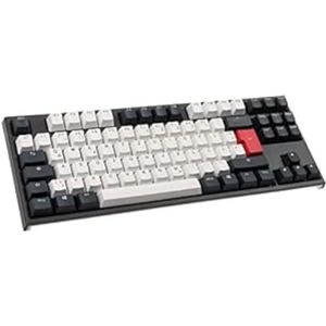 Ducky ONE 2 TKL Tuxedo Gaming toetsenbord, MX-Blue - zwart/wit/rood
