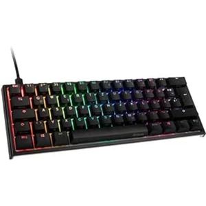 Ducky Compatibel met One 2 Mini Gaming Tastatur, MX-Brown, RGB-LED, zwart