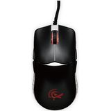 Ducky Feather Gaming-muis USB Zwart 7 Toetsen 16000 dpi Verlicht