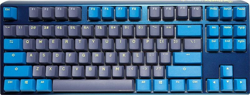 Ducky - One 3 Daybreak - Toetsenbord - Grijs - Geel - Blauw