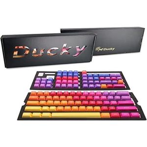 Ducky Afterglow ABS Double-Shot Keycap Set, US Layout, Keycaps, Blauw