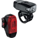 Lezyne KTV Drive + 200 KTV Drive Verlichting set - Fietsverlichting Set - USB Oplaadbaar - Fietslamp Voorlicht en Achterlicht - 200 lumen - Waterdicht - Zwart