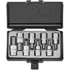 1/2'' Inbus doppenset -Force -5/32'' t/m 5/8''-8pc 1/2"" Hex socket bit (SAE)