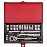 King Tony - 2519SR - Dopsleutel Set - 18 Delig - 1/4"" Inch Maten met Ratel