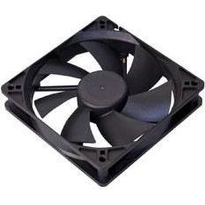 Akasa 12CM ZWARTE VENTILATOR Computerkast (120 mm), PC ventilator, Zwart