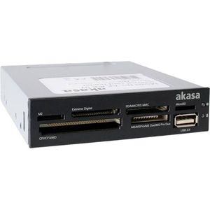 Akasa - AK-ICR-07 - Media Card Reader - Zwart - 6-poorts - USB-A 2.0