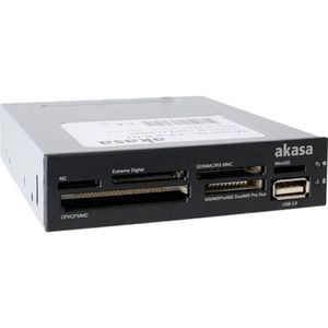 Akasa AK-ICR-07 Inbouw-geheugenkaartlezer USB 2.0 Zwart