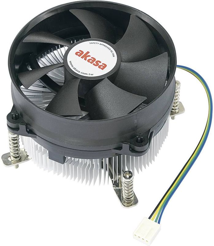 Akasa AK-CCE-7105EP - Processorkoeler - Zilver - Zwart - Aluminium