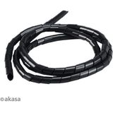 Akasa - AK-TK-01BK - Kabelbeheer Kit - Zwart - Kabelbinder Kabeltape Zelfklevende Kabelklemmen