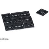 Akasa - AK-TK-01BK - Kabelbeheer Kit - Zwart - Kabelbinder Kabeltape Zelfklevende Kabelklemmen