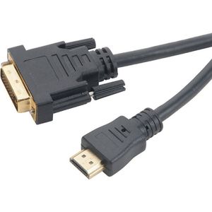 Akasa DVI-D to HDMI 2M cable met gold plated connectors, *DVIM, *HDMIM