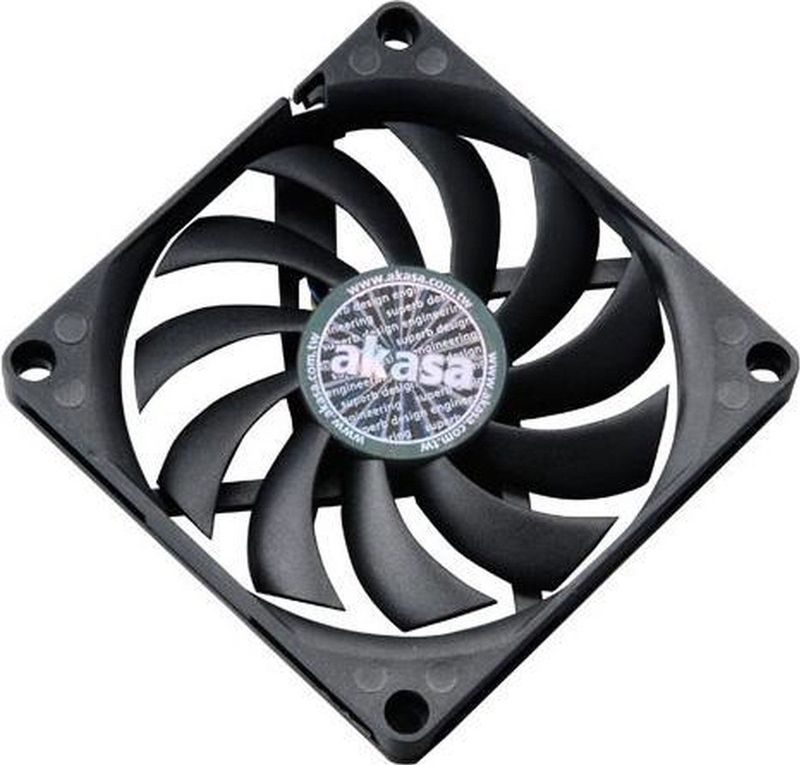 Akasa AK-FN076 - Ventilator - Zwart - 80 mm - PWM