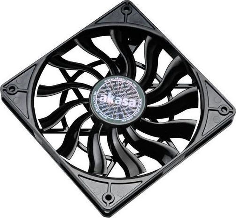 Akasa - AK-FN078 - Ventilator - Zwart - 120 mm - PWM