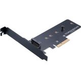 Akasa - M.2 naar PCIe Adapterkaart - Zwart - PCIe 2.0/3.0 Ondersteuning
