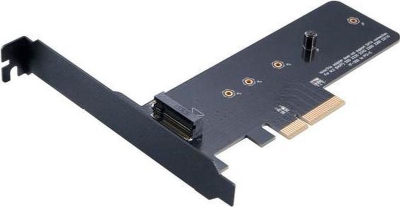 Akasa - M.2 naar PCIe Adapterkaart - Zwart - PCIe 2.0/3.0 Ondersteuning