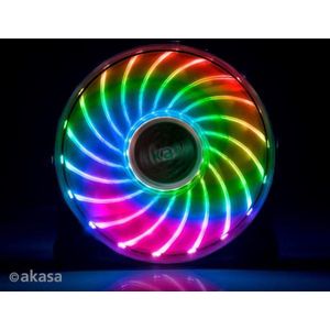 Akasa Vegas 7 LED ventilator, RGB (120 mm, 1 x), PC ventilator, Zwart