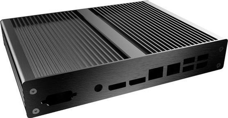 Akasa - Laplace ST V2 - Mini-STX Behuizing - Zwart - Aluminium - VESA-compatibel